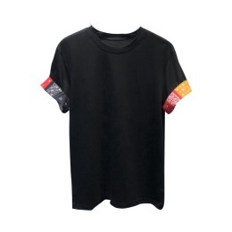 SKT005 Customized Summer Contrast Folding T-Shirt Men's Wild Cotton T-Shirt T-Shirt Manufacturer SKT005 Customized Summer Contrast Folding T-Shirt Men's Wild Cotton T-Shirt T-Shirt Manufacturer